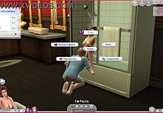 3D Young Couple Explodes in Multiple Cumshots