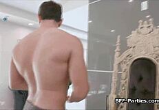 Sexy Painters Jump On Nude Models' Hard Cocks?