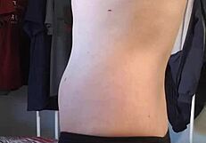 Gay boy tries on new underwear!