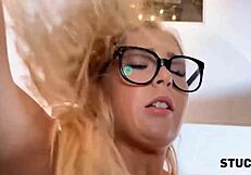 I got carnal with Ukrainian Mia Trejsi stuck in pocket, doggystyle fucking bent over desk.