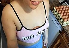 I fuck my curvy neighbor before her husband gets home