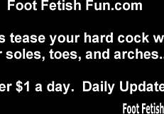 our feet hurt from the fetish, can you massage them?