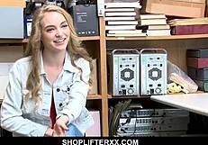 Shoplifting teen caught on camera indulging in sex