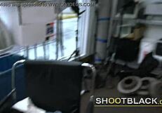 Dark skin beauty seduces boss at office