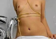 i'm watchin this latina striptease and rip her clothes off