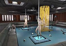 fallout 4 multi pole dance with sexy anime hentai characters