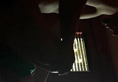 milf threesome blowjob at work