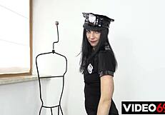 polish policewoman on intervention