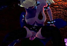 I, Luigi, encounter Bowser's wife for oral pleasure