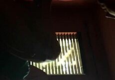 milf threesome blowjob at work