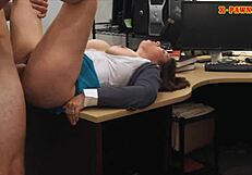 Busty milf fucked hard to bail out her desperate hubby