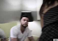 Gia Paige meets friends in a casual group setting