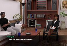 Teya's Intriguing Therapy Session with Petite Brunette