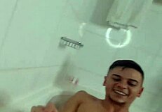 Sex diary of amateur couple reveals update on a footjob and deep throat massage while in a bathtub