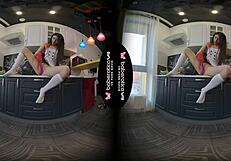 Angel Kriss, are you masturbating in the kitchen?