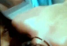 skinny girl with dreadlocks reaches orgasm in homemade video