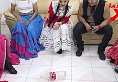 Mexican porno night unfolds with a wild 3some in part 1 on mundoxxx.com