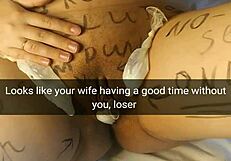 Lewd wife Milky Mari becomes cumdump for her lover in cuckold roleplay