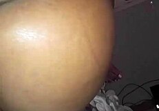 Phat ebony booty rides hard