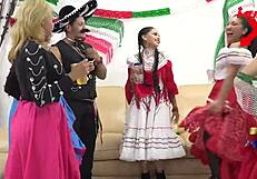 Mexican porno night unfolds with a wild 3some in part 1 on mundoxxx.com