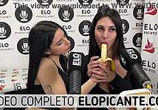 Mielcita Y Almendra Chupan La Banana Con Crema Y Se La Tragan