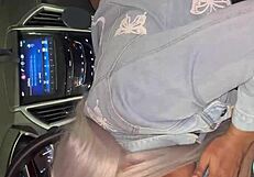 wow, sloppy ebony deepthroat while listening to music!