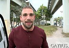 Monster wang dominates in gay porn action