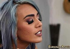 alt punk slut is getting fucked hard by tattooed guy