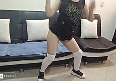 lonely white woman relaxes