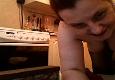 Mature woman displays her ass on high definition webcam during private session.