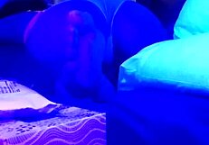 Couple Amateur Blacklight Sucking Cock