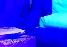 Couple Amateur Blacklight Sucking Cock