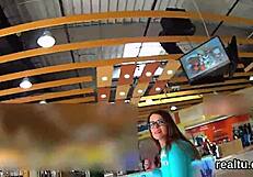 beautiful czech chick SEDUCED in the MALL and SCREWED in POV