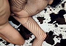 milf in stockings rides anal