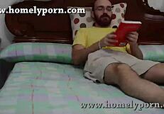 Hardcore Book Break with Intense Pounding Action