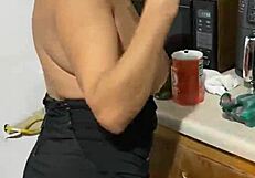 Full Video of Anna Maria, Mature Latina, Cooking Naked in Kitchen