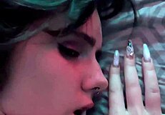 Young woman picked up at the night club for dancing