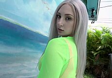 Blonde With Big Tits Empties Monster Cock After Shower With Blowjob And Riding.