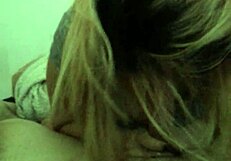 Young latina passionately sucks monster white cock