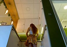 Sexy Redhead Lya Shows Pussy To Friend!