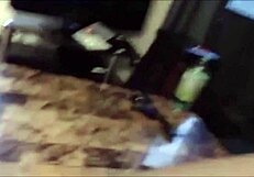 homemade mommy giving a blowjob to a big guy