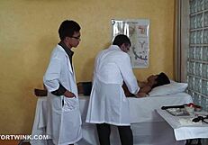 i’m into this kinky raw medical exam threesome with hot twinks!