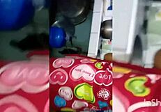 American Prostitute with Big Tits and Ass Masturbates While Cooking, Seasoning Food