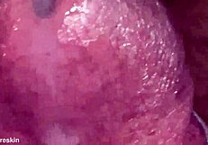 super close cumshot from indian guy's monster cock