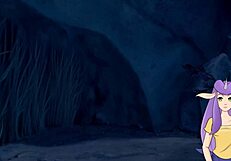 In the Dragon Ball Adventure, a Shaved Queen Gets Doggystyle Sex with a Big Cock.