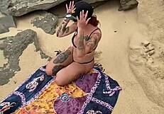 public anal on beach with deepthroat