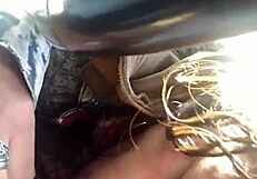 Me sube a su carro y lo hago venir con garganta profunda