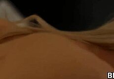 Lonely blonde makes a bold move on her roommate