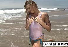 Dahlia Sky's Hot Solo Masturbation Compilation Featuring Her Ass