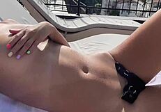 Teen 18+ engages in public nudity and flashing in Barcelona